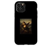 Dabbing Mona Lisa Leonardo Da Vinci Funny Mona Lisa Coque pour iPhone 11 Pro