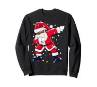 Dabbing Père Noël Noir Afro Afro-américain Sweatshirt