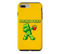 Dabbing Pixel Green Character French Fries Funny Gaming Shir Coque pour iPhone 7 Plus/8 Plus