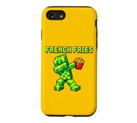 Dabbing Pixel Green Character French Fries Funny Gaming Shir Coque pour iPhone SE (2020) / 7/8