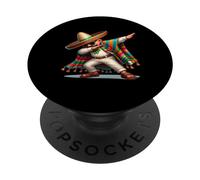Dabbing Poncho Mexicain Cinco de Mayo Hommes Garçons Sombrero Dab PopSockets PopGrip Adhésif