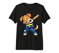 Dabbing pour Chien Ally Droit T-Shirt Haut de Gamme