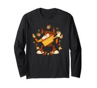 Dabbing Pumpkin Pie Funny Thanksgiving Day Autumn Dab Dance Manche Longue