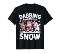 Dabbing Through The Snow Santa Funny Dab Christmas Christmas T-Shirt