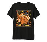 Dabbing Turquie Thanksgiving Day Pilgrim Funny Dab Dance T-Shirt Haut de Gamme