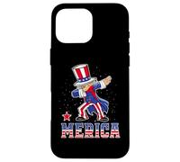 Dabbing Uncle Sam America Flag Patriotic 4th of July Coque pour iPhone 16 Pro Max