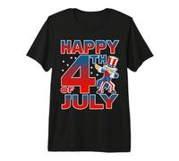 Dabbing Uncle Sam America Flag Patriotic 4th of July T-Shirt Haut de Gamme