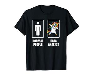 Dabbing Unicorn Data Analyst Data Scientist Science Analyse T-Shirt
