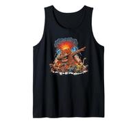 Dabbing Volcano Geography Volcanologist Scary Dinosaur Débardeur