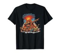Dabbing Volcano Geography Volcanologist Scary Dinosaur T-Shirt
