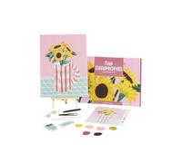 Dabble Kit Diamond Painting pour Adultes - Kit Complet de Diamond Painting avec Toile Encadrée et Strass en Cristal