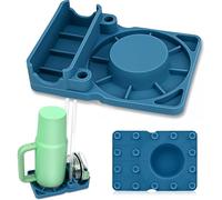 DabbOo Égouttoir à Tasses en Silicone Accessoires pour Tasses Stanley Égouttoir à Vaisselle pour Bouteilles Universel Accessoires Cuisine Convient à Plupart des Types de Bouteilles d'eau(Bleu)