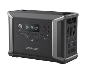 Dabbsson DBS2300 Generateur Electrique Portable - Station Electrique avec Batterie 2330Wh LiFe PO4 Semi-Solid State EV Extensible jusqu’à 8330Wh - 2200W AC (3000 P-Boost) Ideal pour Camping/Urgences