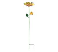 d'abeille - Boire et mangeoire en forme de d'abeille - Mangeoire avec bol d'eau,Convient pour balcons arrière-cours terrasses pelouses fermes paysages jardinières