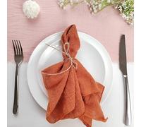 DABIN 50 PCS Rose Gaze Crêpe Tissu Serviettes Pack Pur Coton Gaze Serviette Tissu 40x40 cm Mariage Décor Usage Quotidien Dîner Torchon