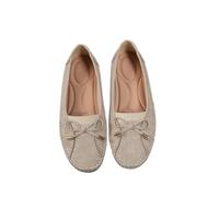 DabinFa Chaussures orthopédiques en cuir Curvahouse pour femmes - Mocassins légers et respirants à enfiler (Beige,37)