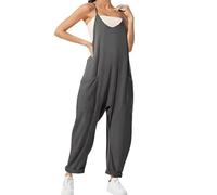 DabinFa Combinaison de maternité, Combinaison de Grossesse, Combinaison surdimensionnée S Grossesse pour Femme, Combinaison (Dark Gray,XL)