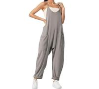 DabinFa Combinaison de maternité, Combinaison de Grossesse, Combinaison surdimensionnée S Grossesse pour Femme, Combinaison (Gray,M)