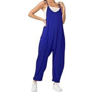 DabinFa Combinaison de maternité, Combinaison de Grossesse, Combinaison surdimensionnée S Grossesse pour Femme, Combinaison (Blue,S)