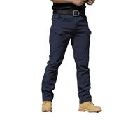 DabinFa Membrane Flex - Pantalon imperméable Tactique, Pantalon Tactique TeX pour IX, Pantalon Cargo à Membrane Flex (Blue,TG)