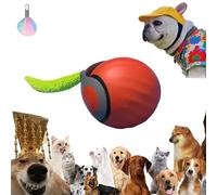 DabinFa Speedy Tail Cat Toy,Speedy Tail 2.0, Interactive Cat Toy for Indoor Cats, USB Rechargeable Smart Cat Toys Ball, Two Speed Adjustment, with Replacement Tail (Red*1)