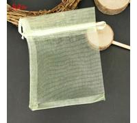 DaBingDian 10Pcs/lot Grands Sacs en Organza 15x20 17x23 20x30 25x35cm Sac à Bijoux avec Sacs Cadeaux de Mariage à Cordon