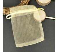 DaBingDian 10Pcs/lot Grands Sacs en Organza 15x20 17x23 20x30 25x35cm Sac à Bijoux avec Sacs Cadeaux de Mariage à Cordon