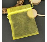 DaBingDian 10Pcs/lot Grands Sacs en Organza 15x20 17x23 20x30 25x35cm Sac à Bijoux avec Sacs Cadeaux de Mariage à Cordon