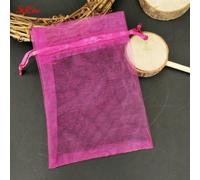 DaBingDian 10Pcs/lot Grands Sacs en Organza 15x20 17x23 20x30 25x35cm Sac à Bijoux avec Sacs Cadeaux de Mariage à Cordon