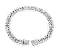 DaBingDian Collier pour Chien en Strass résistant à l'usure, chaîne Tendance pour Chien, Collier cubain léger en Diamant pour Anniversaire, Noël, Festival, décoration pour Animaux de Compagnie