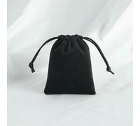 DaBingDian Lot de 5 Pochettes à Bijoux en Velours Doux Vert foncé avec Cordon de Serrage, pour Emballage Cadeau, Mariage, Noël