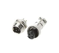 Dabixx Connecteur en métal de Fil de fiche mâle et Femelle d'aviation 12mm 2/3/4/5/6 Pin GX12-3 Broches