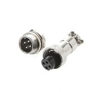 Dabixx Connecteur en métal de Fil mâle et Femelle de connecteur d'aviation 12mm 2/3/4/5/6 Pin GX12-4 Pin