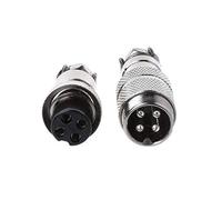 Dabixx Connecteur Gx16 Boitier Aviation Connecteur Femelle Prise 2/3/4/5/6/7/8 Pin - 4 Pin