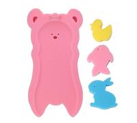 Dabixx Nouveau-Né Anti-dérapant Éponge Pad Bébé Baignoire Baignoire Tampon Infantile Douche Soins du Bébé Rose
