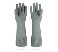 DABOGOSA MAMISON Gants en caoutchouc réutilisables pour le nettoyage de la vaisselle antidérapant Taille M Gris