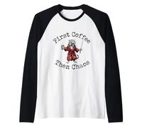 d'abord Café Puis Chaos Tigre Épée Manche Raglan