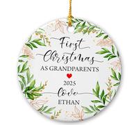 d'abord comme Mes Grands-Parents Ornement Suspendu Céramique Décoration De Noël A Suspendre Décoratifs Pendentif De Noël pour Maison Salon Mariage