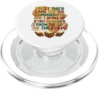 d'abord, Ils sont Venus pour Les Immigrants, J'Ai parlé de l'antifascisme PopSockets PopGrip pour MagSafe