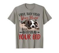 D'abord, ils volent votre cœur, puis volent votre lit Pitbull T-Shirt