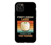 d'abord, Je Bois du lassi, Puis Je Fais Les Choses pour Les Amateurs de lassi Vintage Coque pour iPhone 11 Pro Max