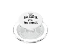 d'abord Je Bois Le café, Puis Je Fais Les Choses. PopSockets PopGrip pour MagSafe