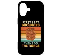 d'abord, Je Mange des Brownies, Puis Je Fais Les Choses pour Les Amateurs de Cuisine Vintage Coque pour iPhone 17