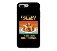 d'abord, Je Mange des lasagnes, Puis Je Fais Les Choses : des lasagnes Vintage Coque pour iPhone 7 Plus/8 Plus