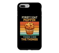 d'abord, Je Mange des Muffins, Puis Je Fais Les Choses avec des Muffins Vintage Coque pour iPhone 7 Plus/8 Plus