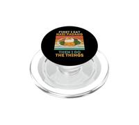 d'abord, Je Mange du Nasi Padang, Puis Je Fais Les Choses pour Les Amoureux de la Nourriture PopSockets PopGrip pour MagSafe