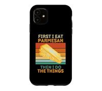 d'abord, Je Mange du Parmesan, Puis Je Fais Les Choses avec du Parmesan Vintage Coque pour iPhone 11