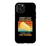 d'abord, Je Mange du Parmesan, Puis Je Fais Les Choses avec du Parmesan Vintage Coque pour iPhone 11 Pro