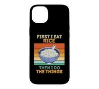 d'abord, Je Mange du Riz, Puis Je Fais Les Choses avec du Riz Vintage Coque pour iPhone 14 Plus