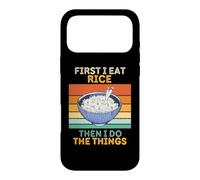 d'abord, Je Mange du Riz, Puis Je Fais Les Choses avec du Riz Vintage Coque pour iPhone 17 Pro Max